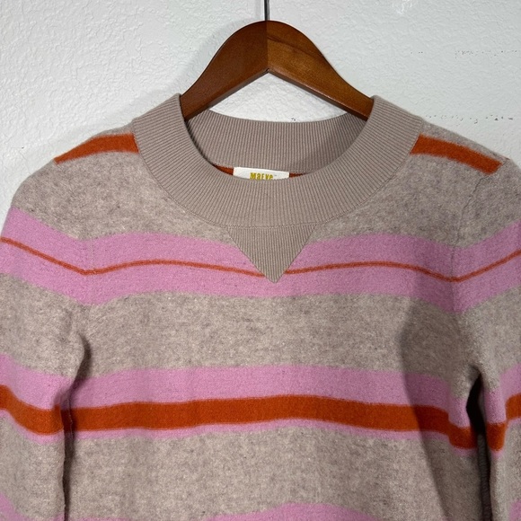 Maeve Anthropologie Penelope Striped Lambswool Sweater Women's Small - Picture 3 of 8